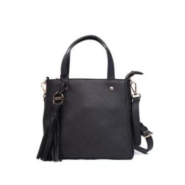Imagem de Bolsa Feminina WJ Tiracolo Pequena Estruturada Preto-Feminino