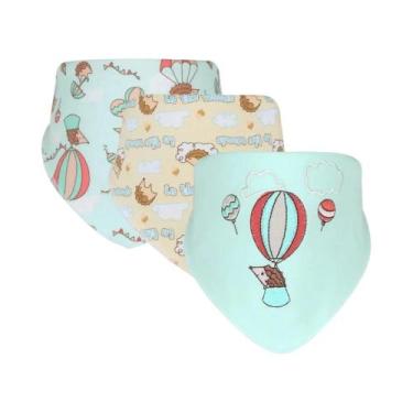 Imagem de Babadores De Algodão Com Estampa De Desenho Animado Para Bebês (Menino