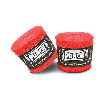 Imagem de Punch Bandagem Elástica 50 mm - 3,00 Mts Unissex 3,00 compr. X 0,05 Largura Vermelha