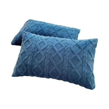 Imagem de Capa De Almofada De Lã Coral Grossa De Inverno, Macia E Quente, Luxuos