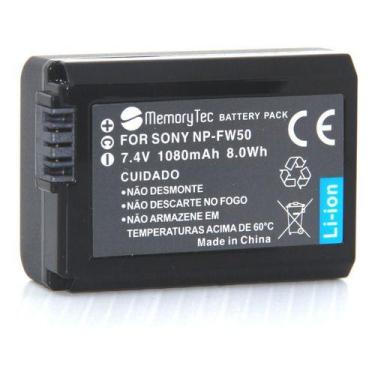 Imagem de Bateria NP-FW50 MemoryTec compatível com Sony ZV-E10 / A7S II / A7 II 