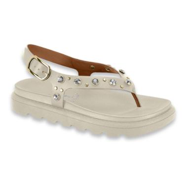 Imagem de Papete Feminina Vizzano Tratorada Aplique Pedras Dedo Lançamento Ref: 6510.125-Feminino