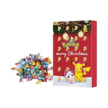 Imagem de Calendário De Advento De Natal Pokémon 24PCS Figuras De PVC Pikachu Ch