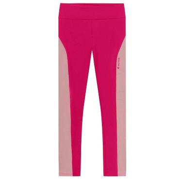 Imagem de Calça legging infantil menina esportiva Brandili Rosa