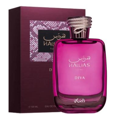 Imagem de Perfume Arabe Rasasi Hawas Diva Edp Feminino Floral Frutado Sofisticad