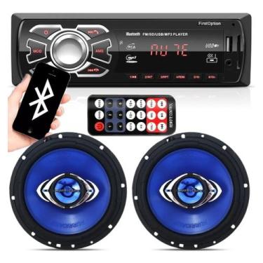 Imagem de Aparelho Som Radio Mp3 Bluetooth + 2 Falante 6 Hurricane 65w