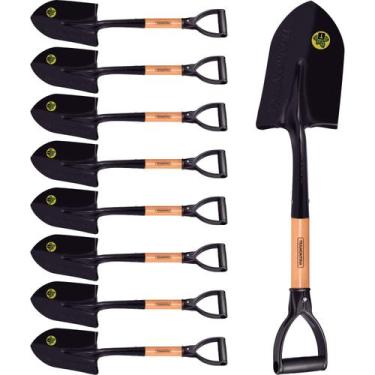 Imagem de Pá de Bico Pequena Tramontina C/ Cabo Madeira 45cm 9 Pç