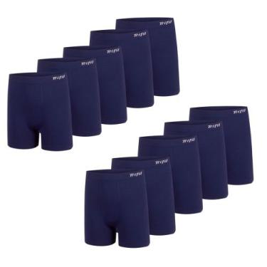 Imagem de 10 Cuecas Plus Size Boxer Masculina Trifil Sem Costura De Microfibra T