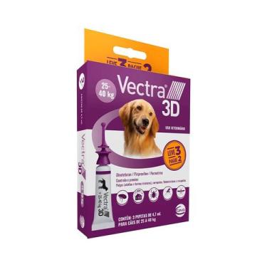 Imagem de Combo Antipulgas Vectra 3D 25 A 40kg