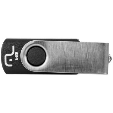 Imagem de Pen Drive 64GB USB Leitura 10MB/s Gravação 3MB/s Multilaser, 64GB