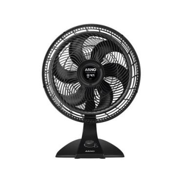Imagem de kit2 Ventilador Arno Turbo Force silencio 2 em 1 Preto 220v, Preto, 22