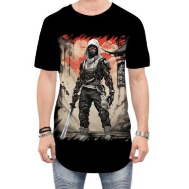 Imagem de Camiseta Longline Ciborgue Ninja Robô Espreita 4 - Kasubeck Store, M