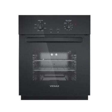 Imagem de Forno de Embutir a Gas Venax 51,8L Totale Nero GIII, 110V