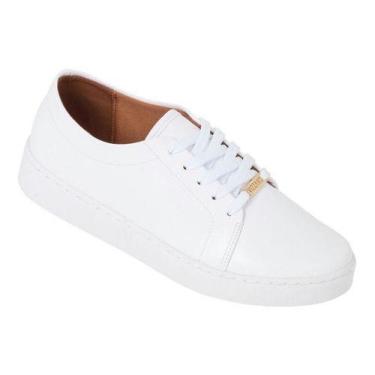 Imagem de Tênis Vizzano Feminino Casual Sapatênis Original Conforto, Branco, 38