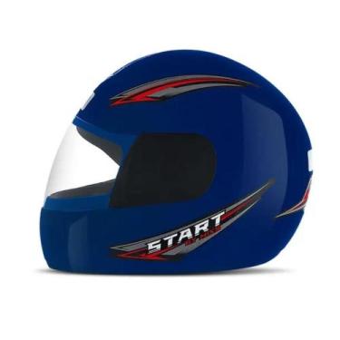 Imagem de Capacete Moto Fechado Azul Mixs Start Pro Tork Masculino/Feminino 60