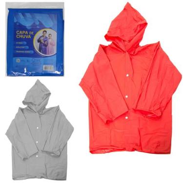 Imagem de Capa de chuva adulto de plastico com botao colors 145x70cm - WINCY, Tr