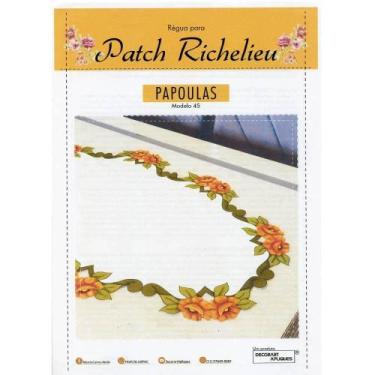 Imagem de Régua para Patch Richelieu Márcia Caires Modelo 45 - Papoulas - Decora