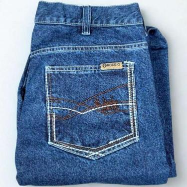 Imagem de Calça Country Bordada Masculina Jeans Country Algodão 100% Rodeio - Be