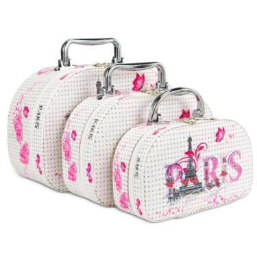 Imagem de Necessaire Feminina Maleta Frasqueira Caixa Organizadora Multiuso Pequ