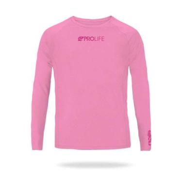 Imagem de Blusa Repelente de Insetos Prolife Infantil Cor Rosa,  10 anos