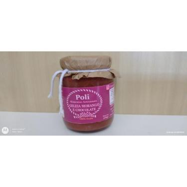 Imagem de Geleia Morango e Chocolate cacau 70% 100% Fruta natural - Poli Aliment