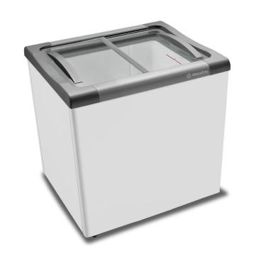 Imagem de Freezer Horizontal para Congelados Metalfrio 144L Porta de Vidro Nf20 Branco 110V