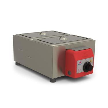 Imagem de Derretedeira Elétrica 2 Cubas Prd-200e para Chocolate e Queijo 3L 950W Cinza 220V Progás