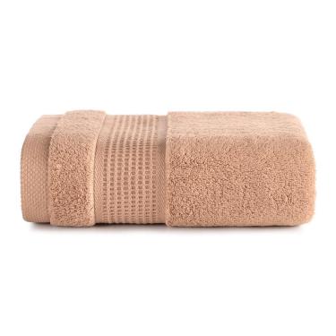 Imagem de Toalha de Rosto Vogue Dusty Coral 50x80cm Felpa 100% Algodão 600g-m² Alta Absorção Bege Altenburg