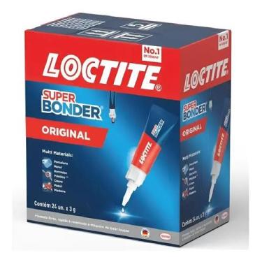 Imagem de Super Bonder 3gr Original Cola Adesivo Henkel Loctite Cx c/24