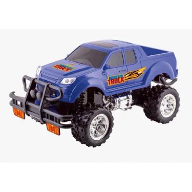 Imagem de Carrinho de Controle Remoto - Monster Truck - 7 Funções - Azul - Polib