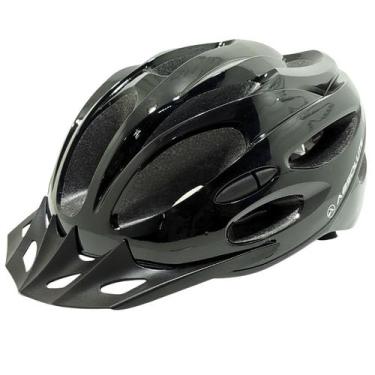 Imagem de Capacete Com Sinalizador Led Ciclismo Bike Mtb Bicicleta Cor:Preto Ner