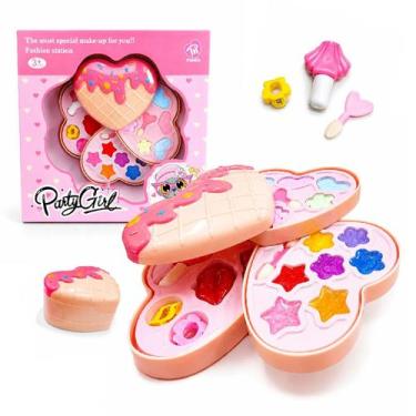 Imagem de Kit Maquiagem Infantil Borboleta Divertido 24 Peças - D TOYS