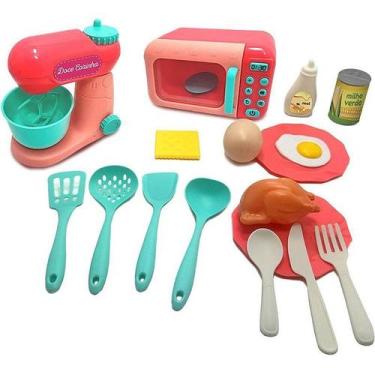 Imagem de Brincando De Casinha Doce Cozinha Plus Com Micro-ondas - Cardoso Toys