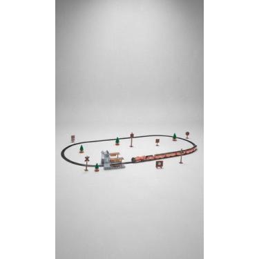Imagem de Conjunto Trem Ferroviário 37 Peças Infantil - Não Especificada