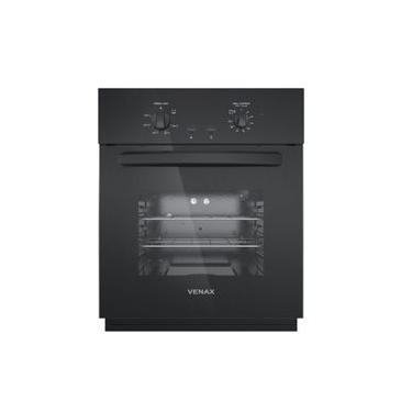 Imagem de Forno de Embutir a Gás Venax Totale Nero GIII 50L Grill 700W Preto 220V