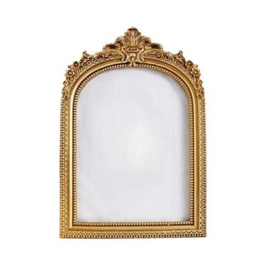 Imagem de Arco Dourado De Renda Vintage Europeu: Porta-Retrato Para Decoração De