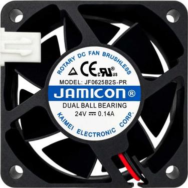 Imagem de JF0625B2S-PR 24V 0.14A 3.36W 2 Fios 2 Pinos 60X60X25MM A1 - Jamicon