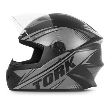 Imagem de Capacete Moto Fechado Pro Tork R8 + Narigueira G8, PRATA, 56