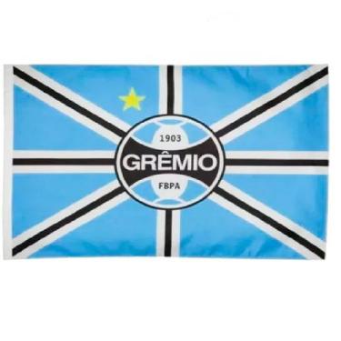 Imagem de Bandeira Torcedor Grêmio 1 Face 130x90cm - Oficial Licenciada, Unico, 
