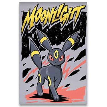 Imagem de Poster Decorativo 42cm x 30cm A3 Brilhante Pokémon Umbreon b5