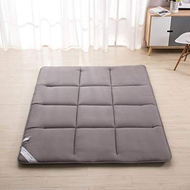 Imagem de A almofada do colchão do tapete de dormir tatami dobrou o tapete do assoalho do tapete da cama para o quarto e o escritório (Color : Gray, Size : 150x200cm)
