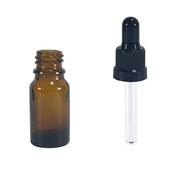 Imagem de Frasco de Vidro Âmbar 10ml conta gotas (20 Pecas) Cor:Preto
