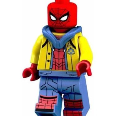 Imagem de Boneco Blocos De Montar Homem Aranha Peter Parker School