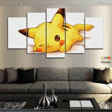 Imagem de Quadros Decorativos Pikachu Pokémon 63x130mt em Tecido