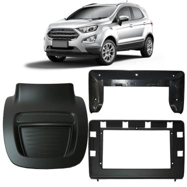 Imagem de Moldura 2 Din Ford Ecosport 10" 2018 em Diante - Preto