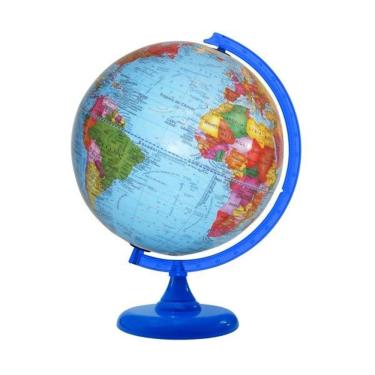 Imagem de Globo Terrestre Libreria - 30cm Studio Br-Azc 313406 Político Base Pls Azul Celeste