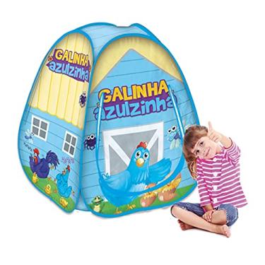 Imagem de Fabrincando Ideias Toca Barraca Dobrável Pop Up Galinha Azulzinha