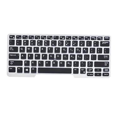 Imagem de Fenteer Película de teclado de silicone para Latitude E5480 E5490 - Preto