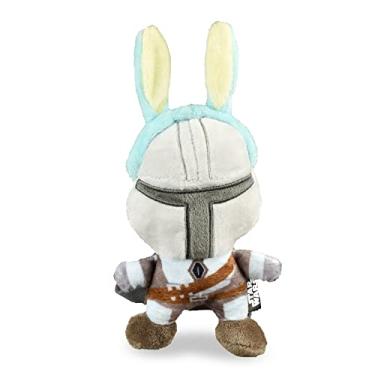 Imagem de Star Wars: Páscoa 23 cm Mandalorian Easter Bunny Squeaker Pet Toy |23 cm Star Wars Plush Squeaker Páscoa Mandalorian Pet Toy | Brinquedo Star Wars para cães Páscoa Mandalorian de pelúcia 23 cm