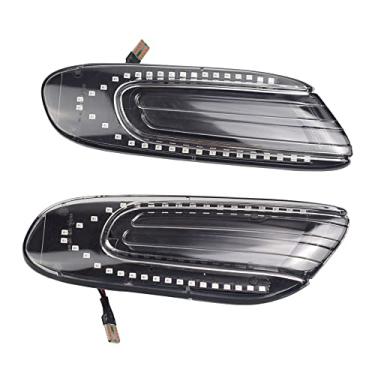 Imagem de Kit de luz lateral para-lama LED sequencial Blink âmbar com lente fender compatível com MINI Cooper F55 F56 F57 (branco)